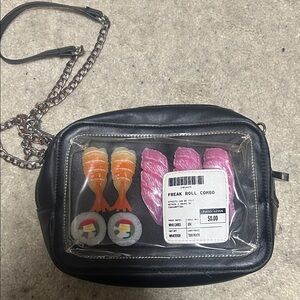 Black Sushi Crossbody Bag